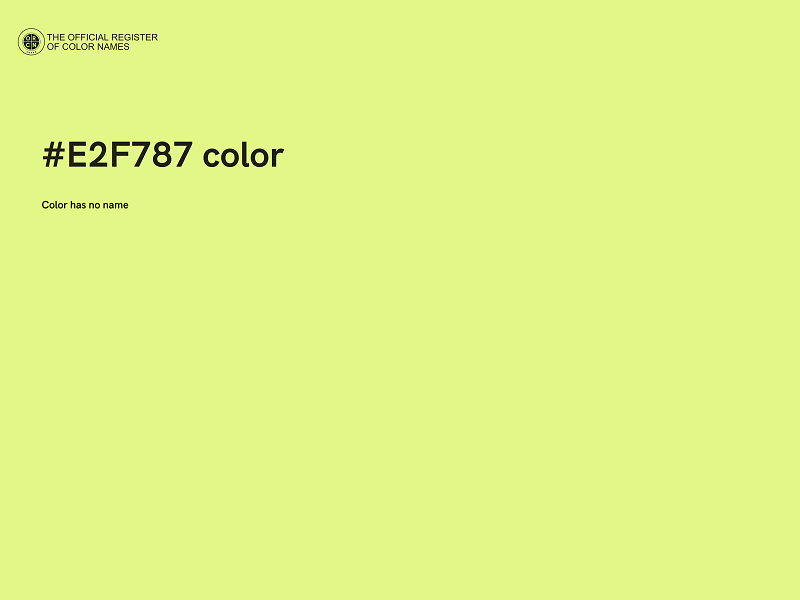 #E2F787 color image