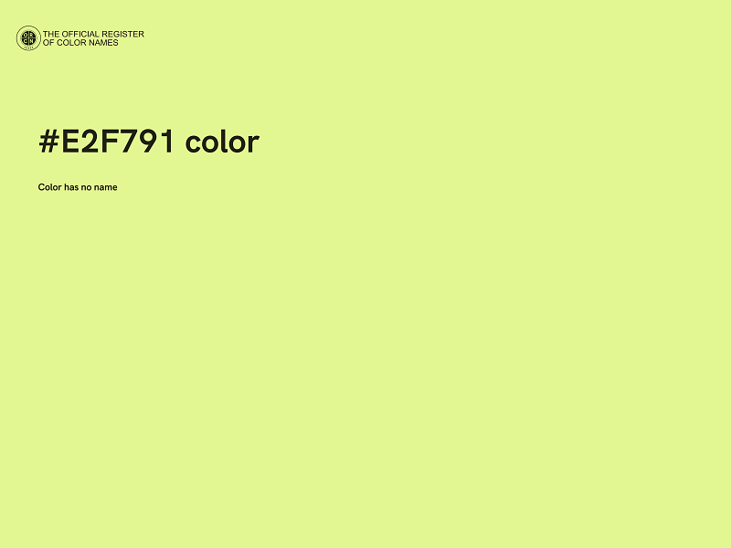 #E2F791 color image