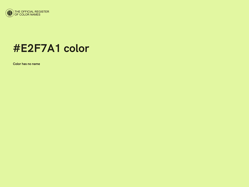 #E2F7A1 color image