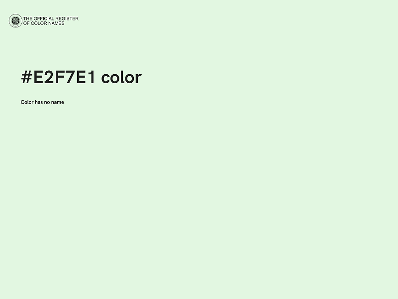 #E2F7E1 color image