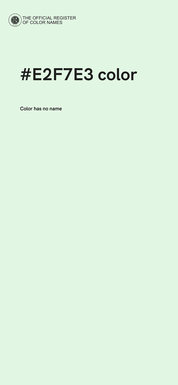 #E2F7E3 color image