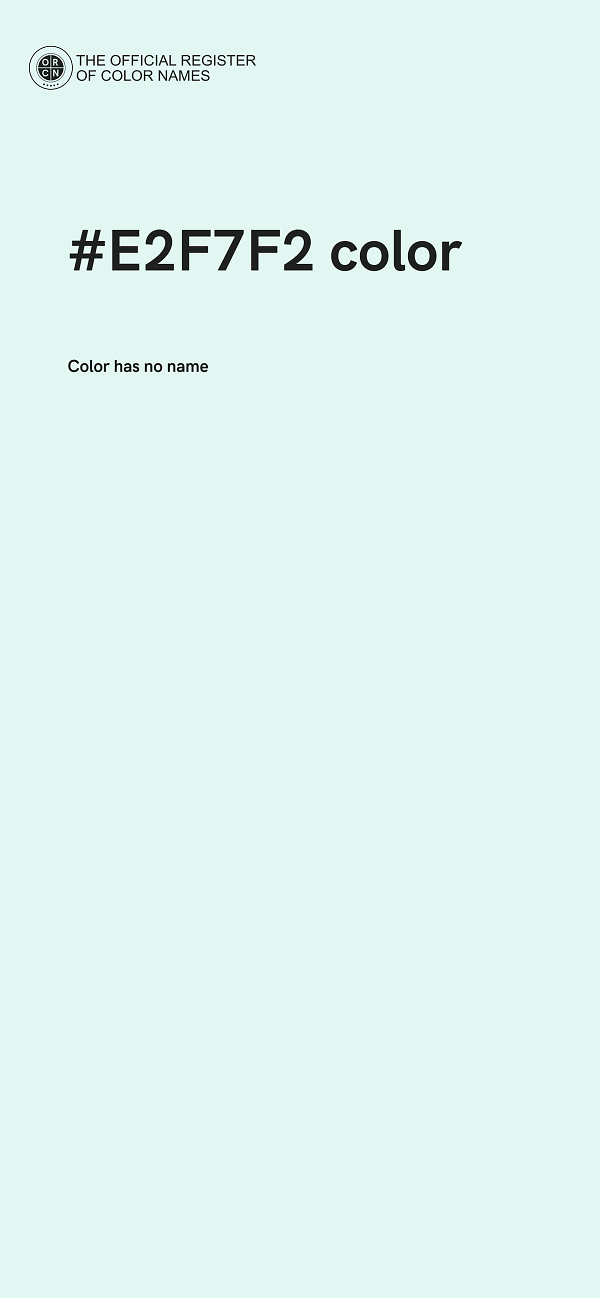 #E2F7F2 color image
