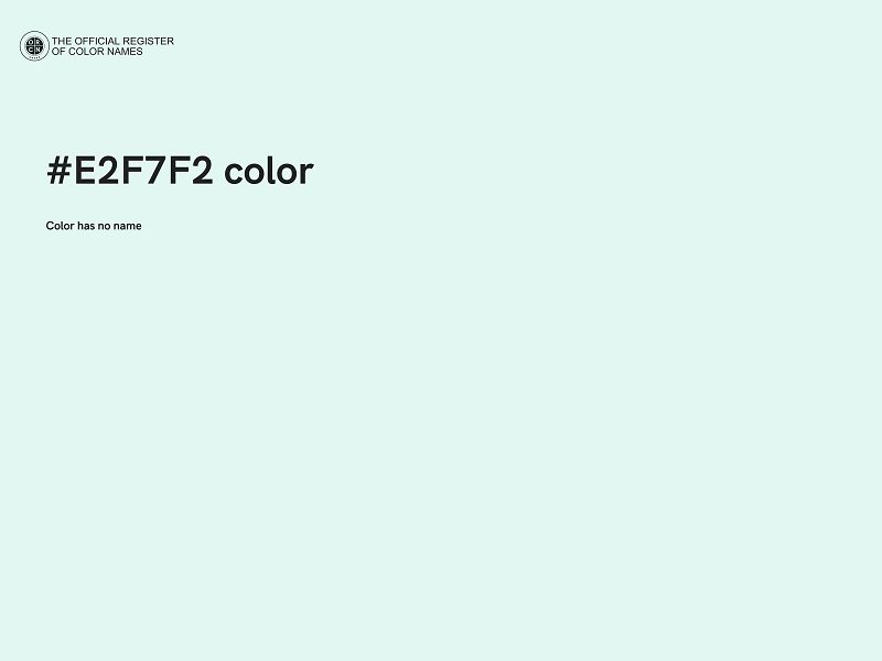 #E2F7F2 color image