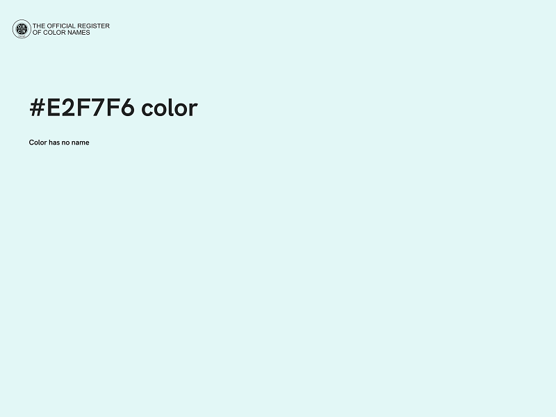 #E2F7F6 color image