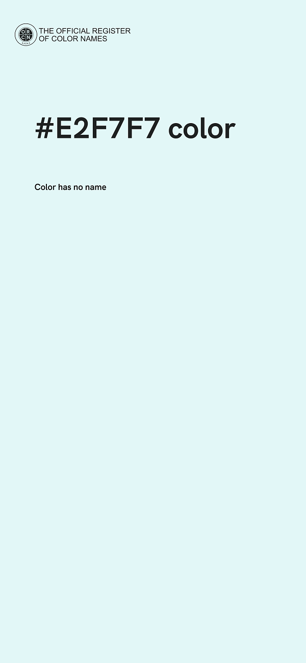 #E2F7F7 color image