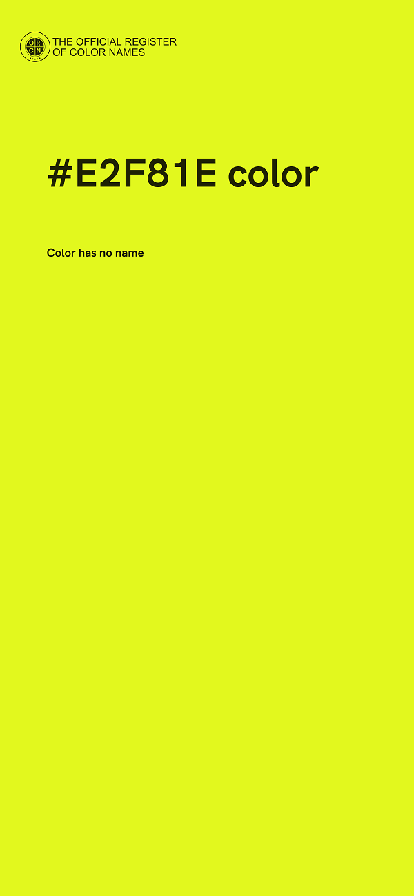 #E2F81E color image