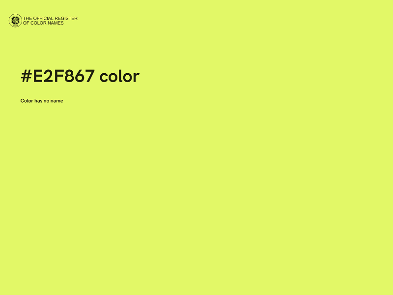 #E2F867 color image