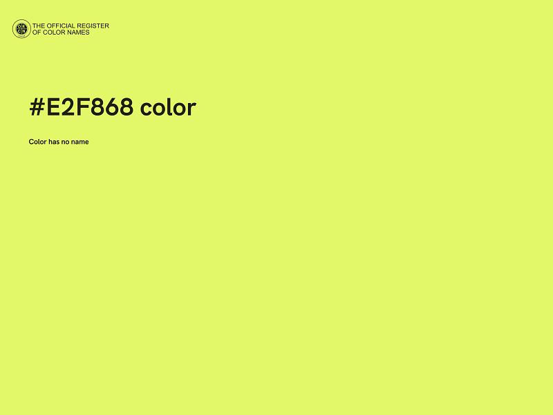 #E2F868 color image