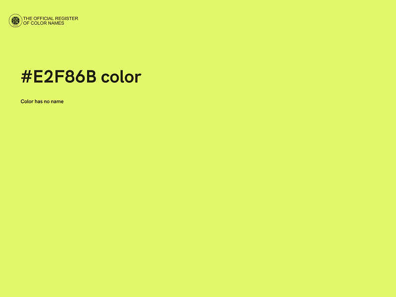 #E2F86B color image