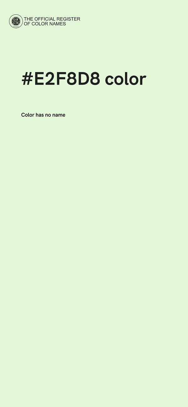 #E2F8D8 color image