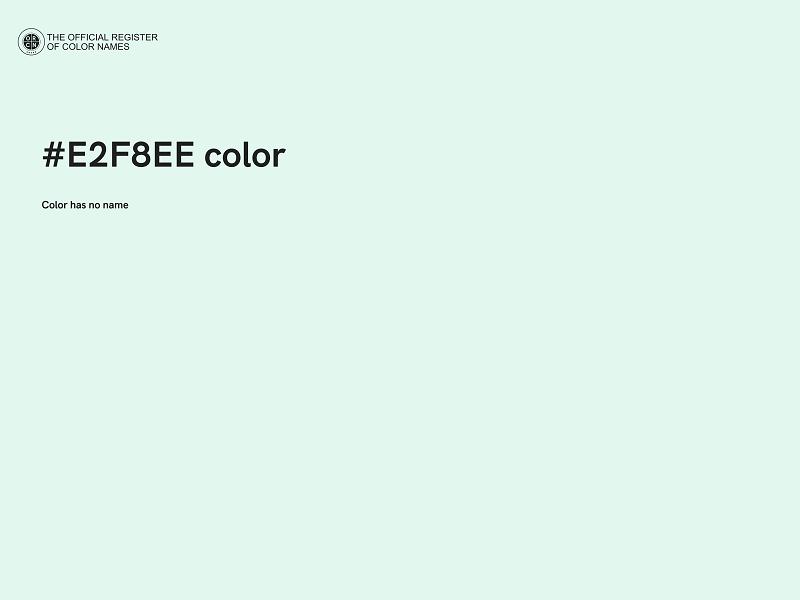 #E2F8EE color image