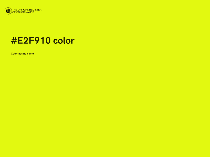 #E2F910 color image