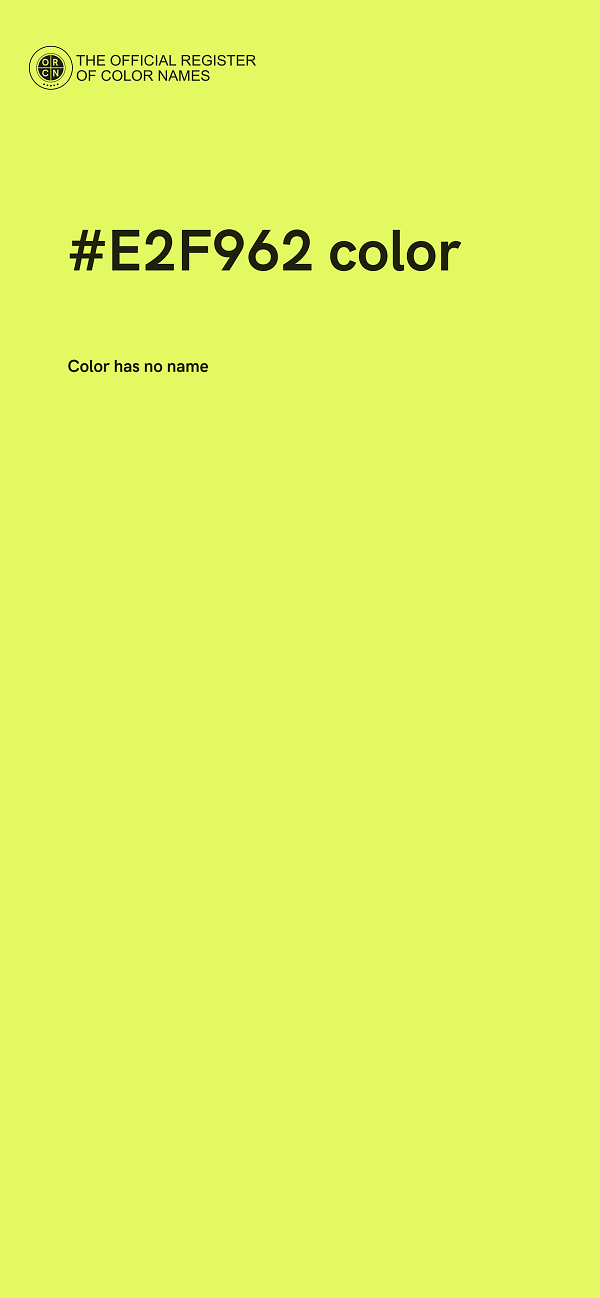 #E2F962 color image