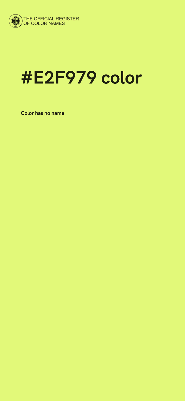 #E2F979 color image