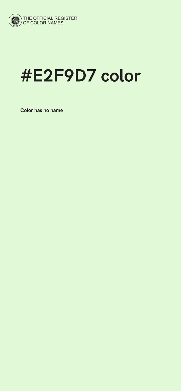 #E2F9D7 color image