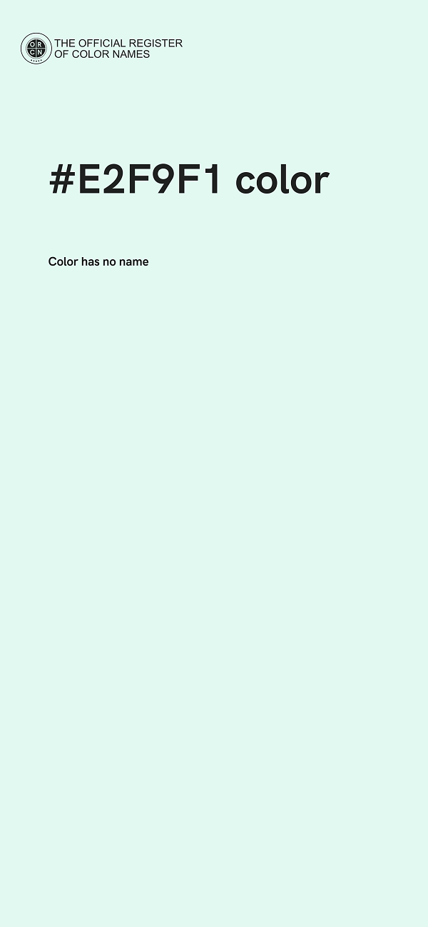 #E2F9F1 color image