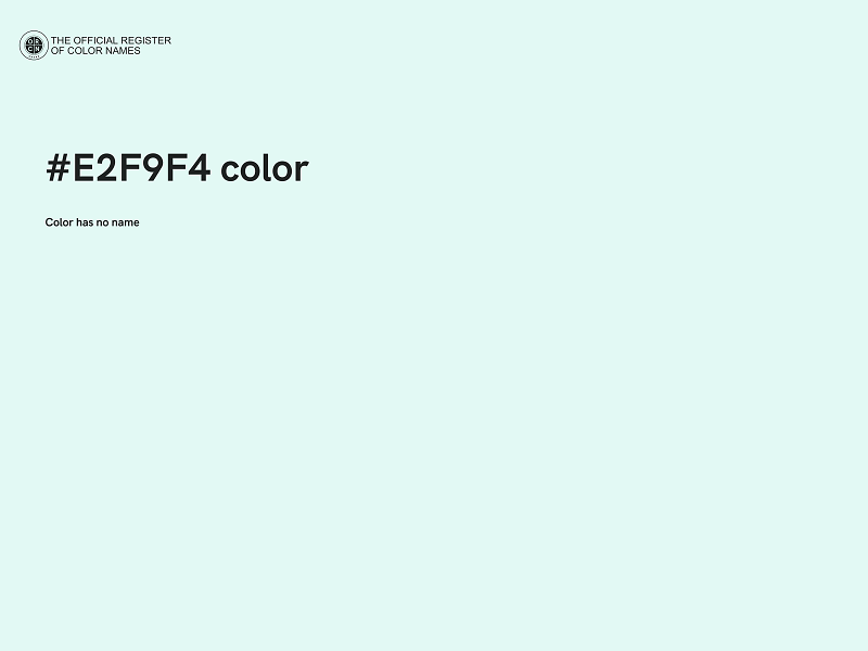#E2F9F4 color image