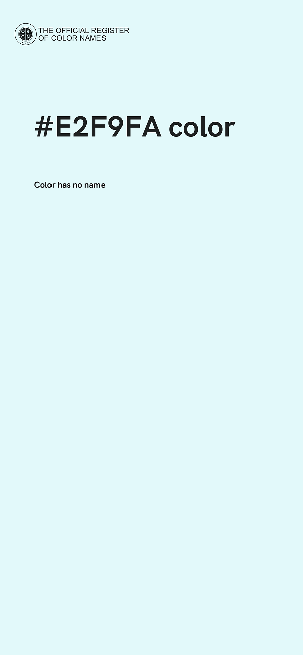 #E2F9FA color image