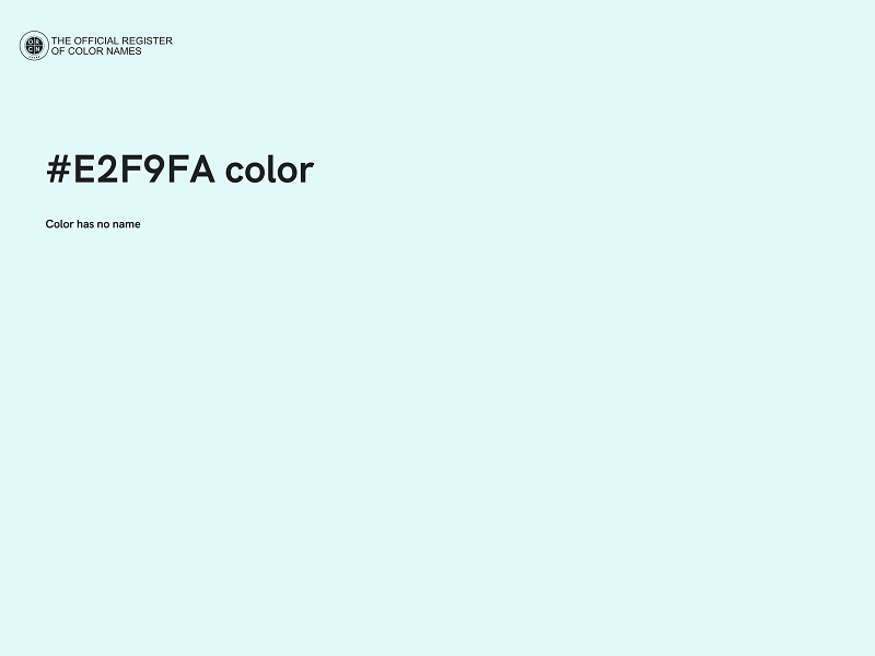 #E2F9FA color image