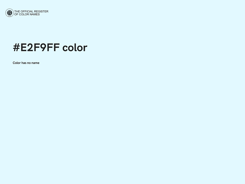 #E2F9FF color image