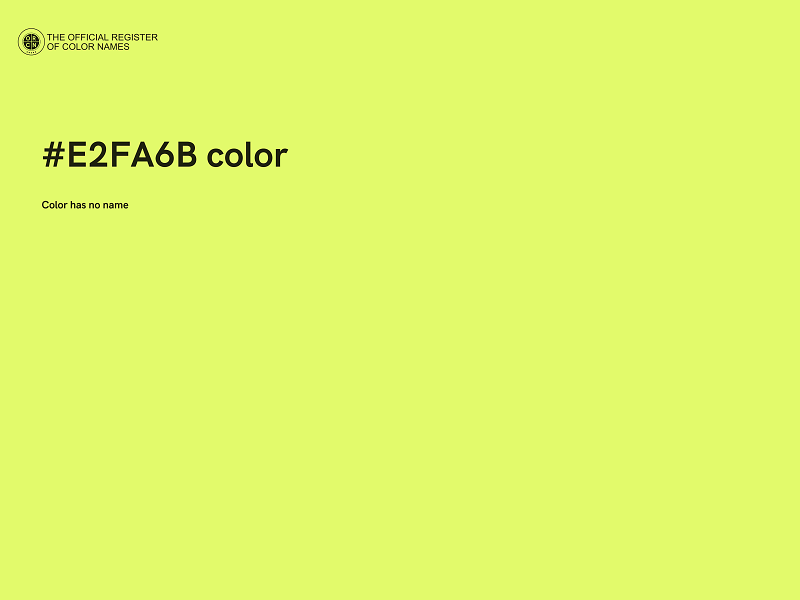 #E2FA6B color image