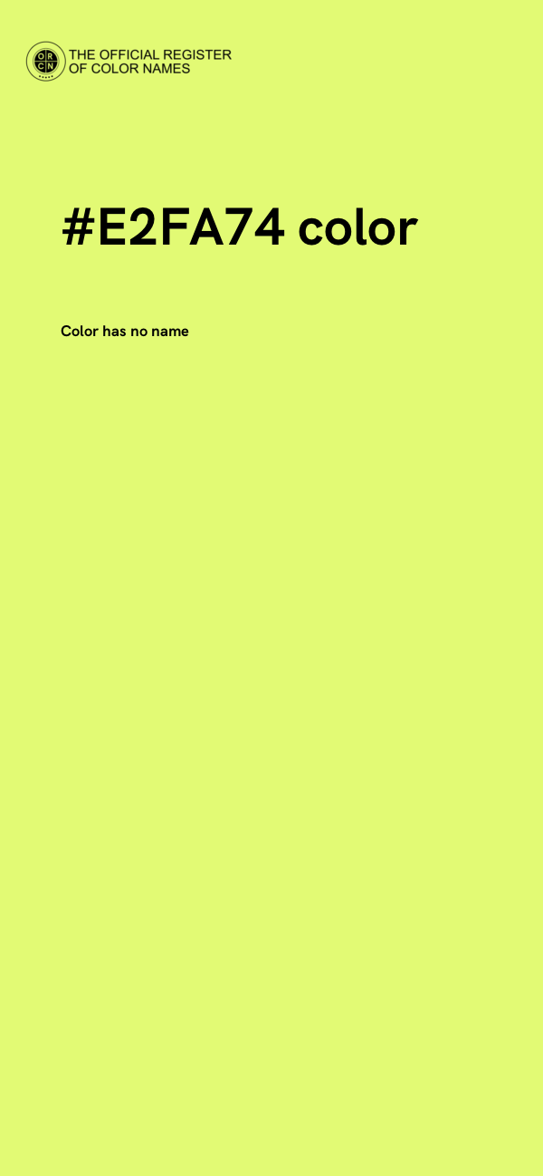 #E2FA74 color image