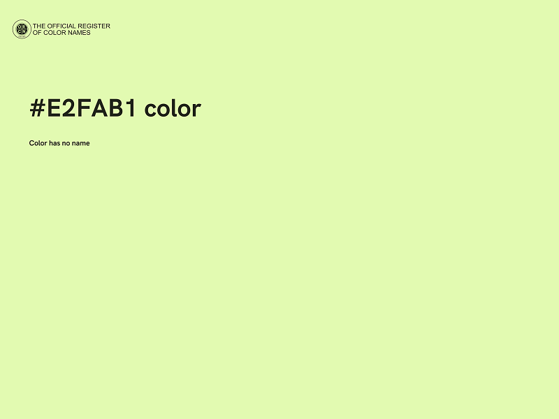 #E2FAB1 color image