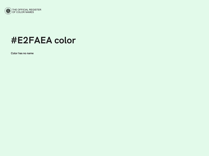 #E2FAEA color image