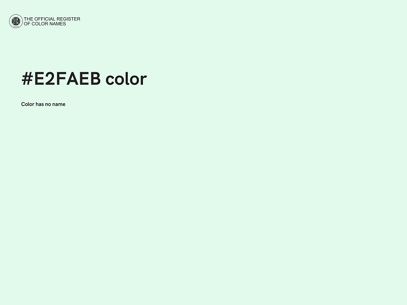 #E2FAEB color image