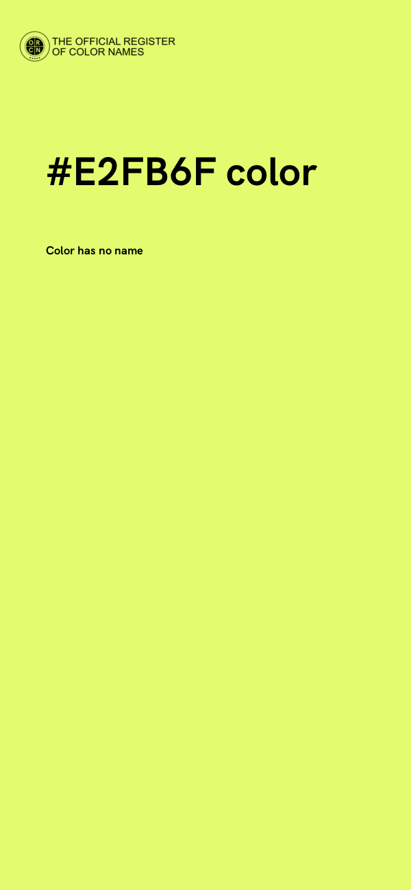 #E2FB6F color image
