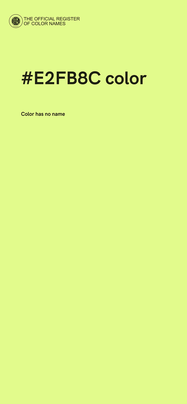 #E2FB8C color image