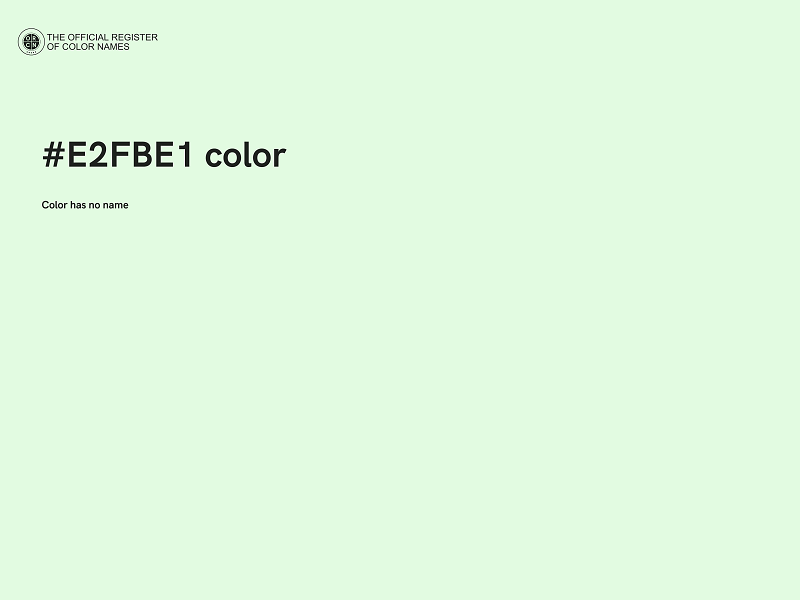 #E2FBE1 color image