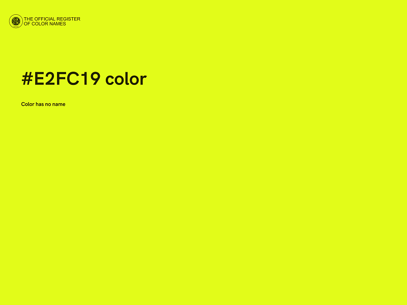 #E2FC19 color image