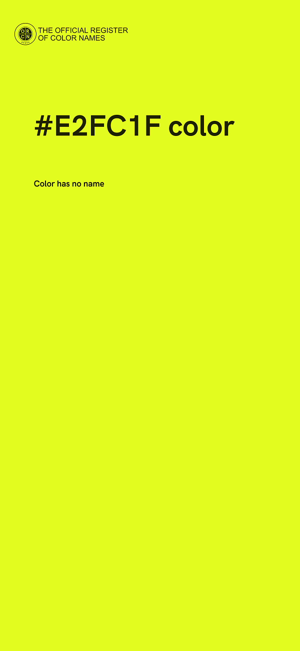 #E2FC1F color image