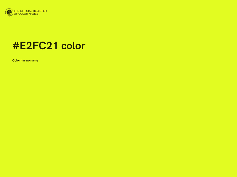 #E2FC21 color image