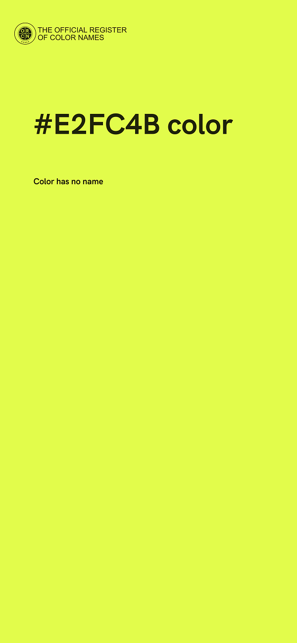 #E2FC4B color image