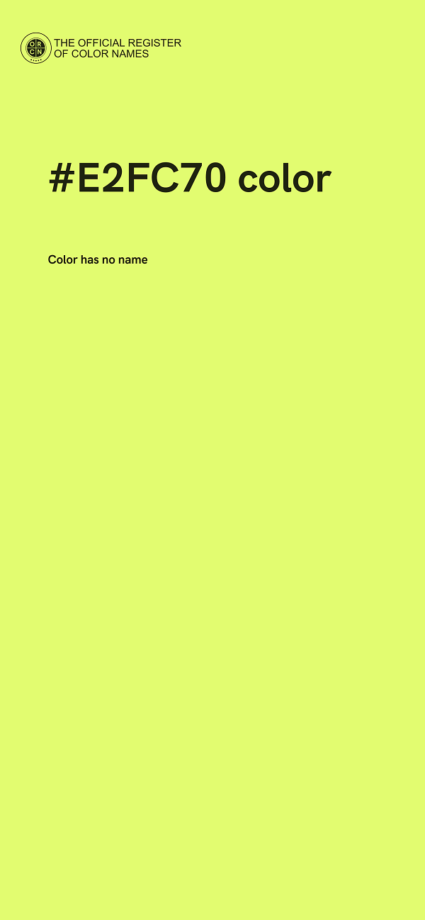 #E2FC70 color image