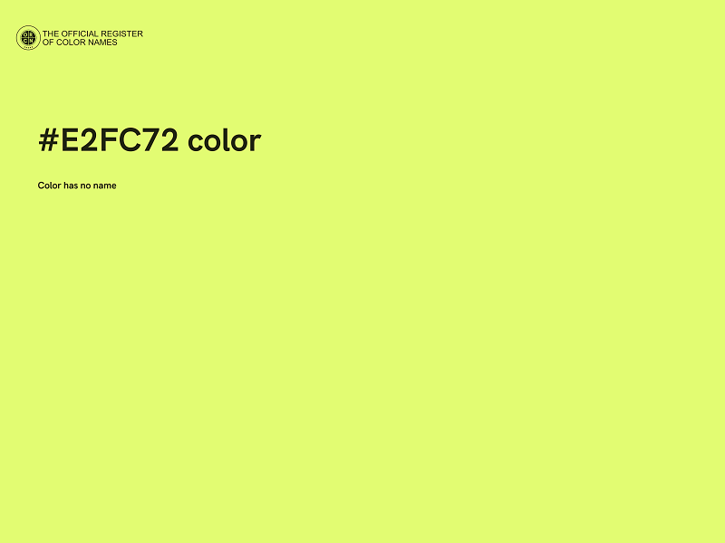 #E2FC72 color image
