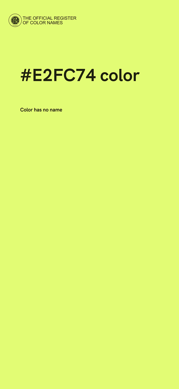 #E2FC74 color image