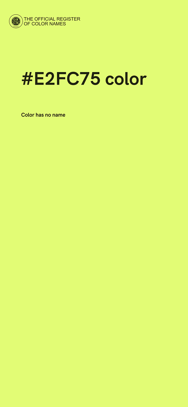 #E2FC75 color image