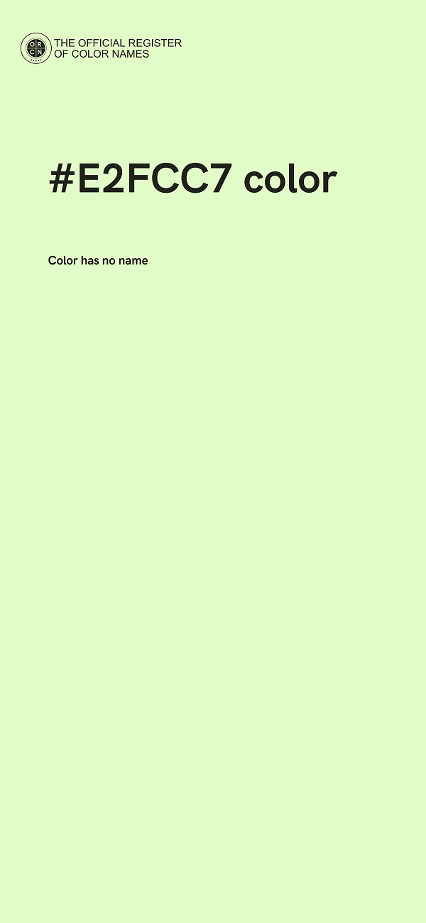 #E2FCC7 color image