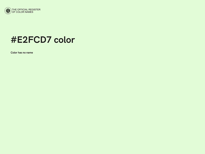 #E2FCD7 color image