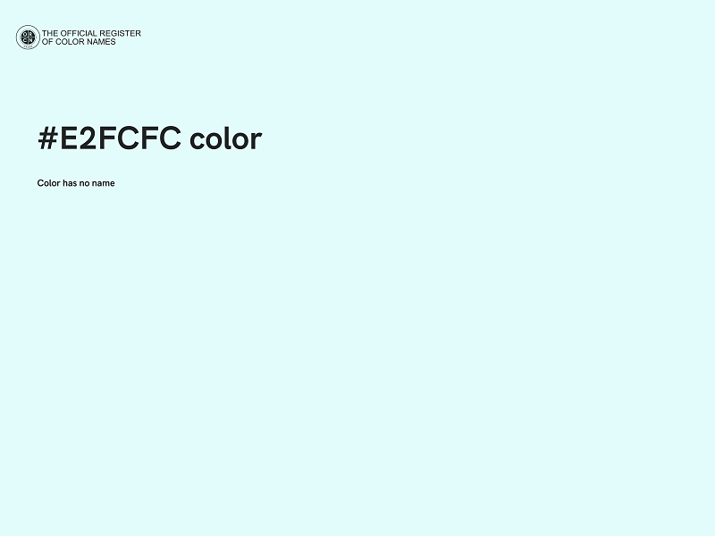 #E2FCFC color image