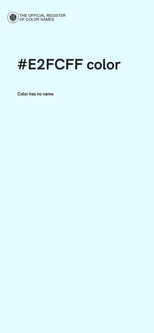 #E2FCFF color image