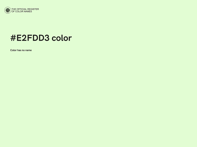 #E2FDD3 color image