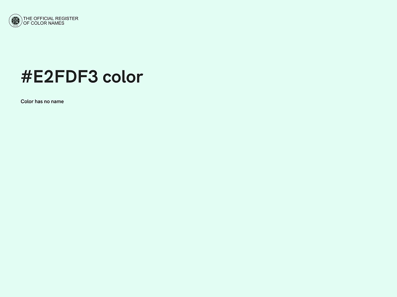 #E2FDF3 color image