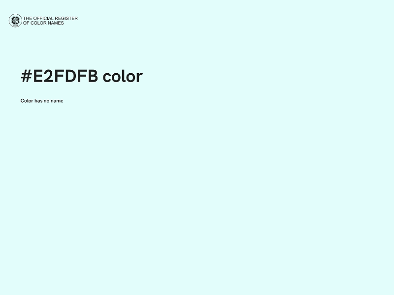 #E2FDFB color image
