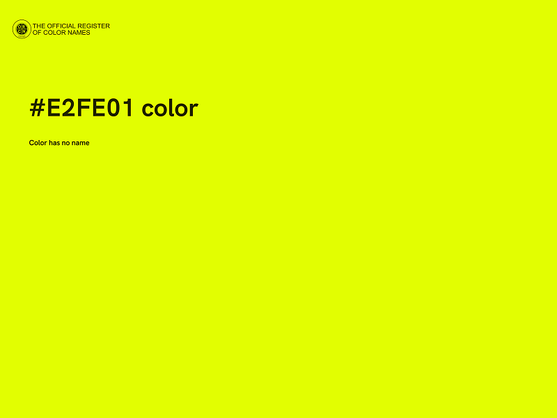 #E2FE01 color image