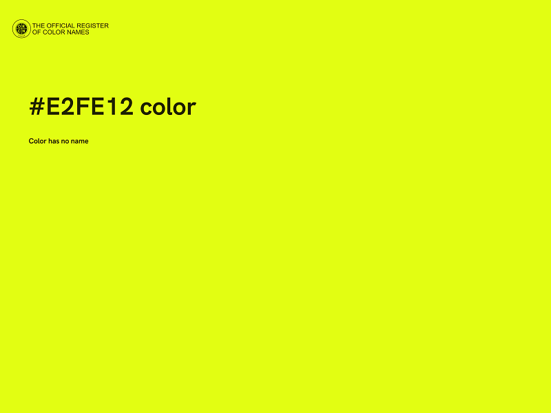 #E2FE12 color image