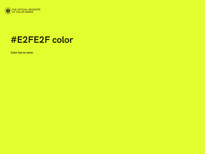 #E2FE2F color image